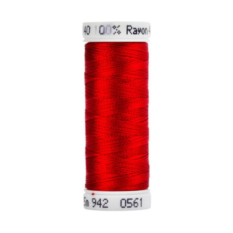 Premium Sulky 40wt Rayon Thread 250 YDS (Lipstick 942-0561)