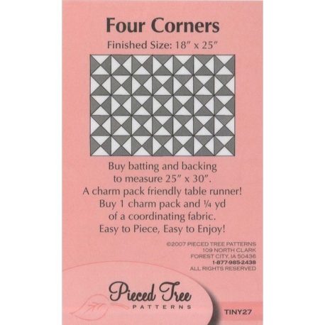 Pieced Tree Patterns Four Corners (TINY27)