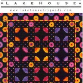 LakeHouse Dry Goods Blooming Black Beauty Quilt (07C12)