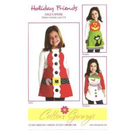 Cotton Ginnys Holiday Friends Child's Apron (FH 164)