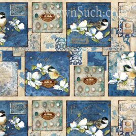 Feather Your Nest - Panel - Wilmington Prints (33778-241)