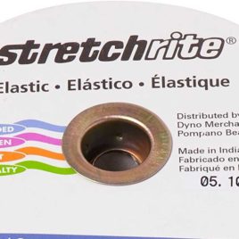 StretchRite Bulk Elastic – Black 3/8″ Wide