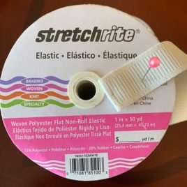 Stretchrite 1-inch Elastic – White